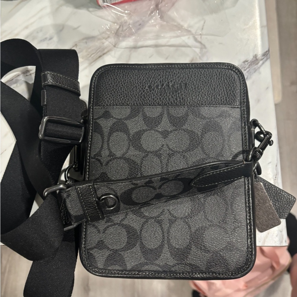 Coach Black and Gray Messenger Bag